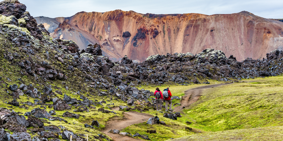 Direction le massif coloré de Landmannalaugar