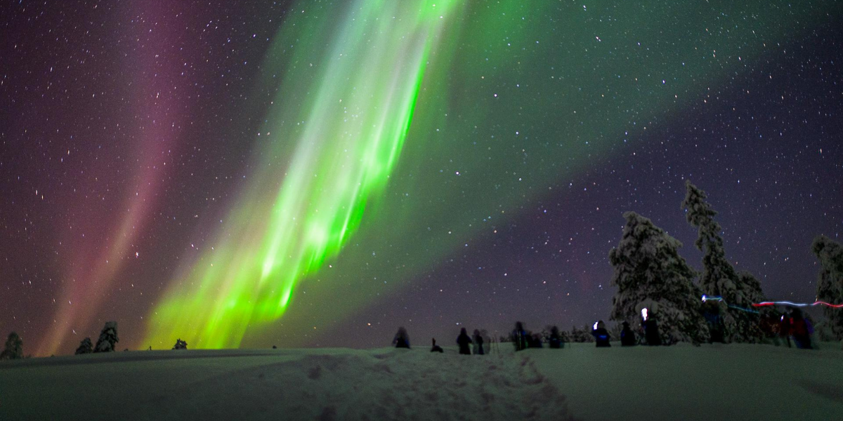 Balade en raquettes et chasse aux aurores boréales