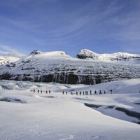 Randonnée au-dessus des glaciers de Skaftafell