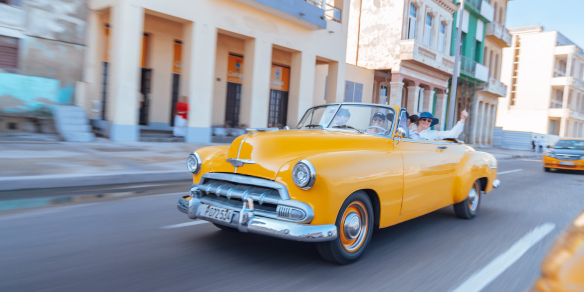 La Havane à bord d'une vieille américaine 