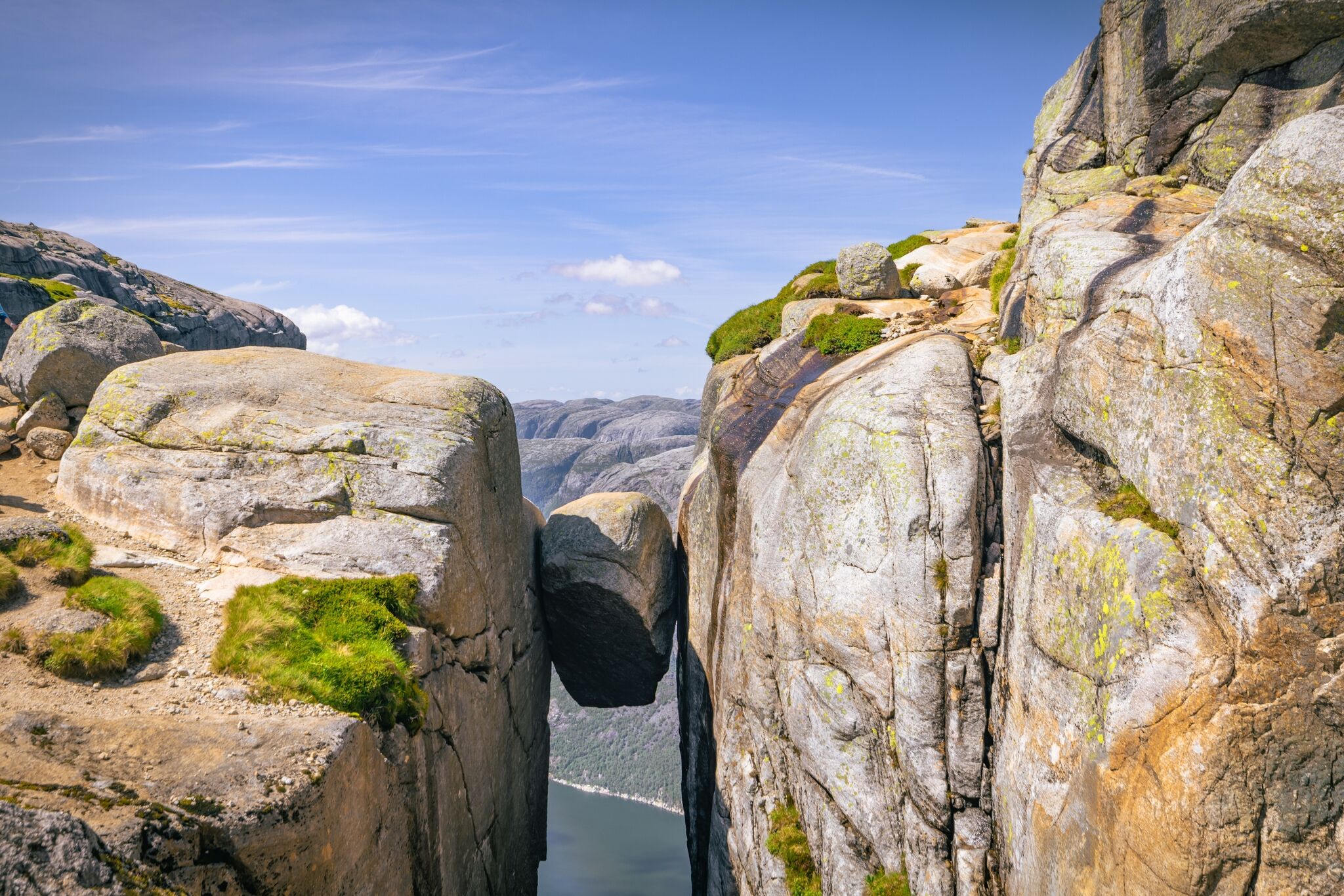 La roche suspendue de Kjerag 