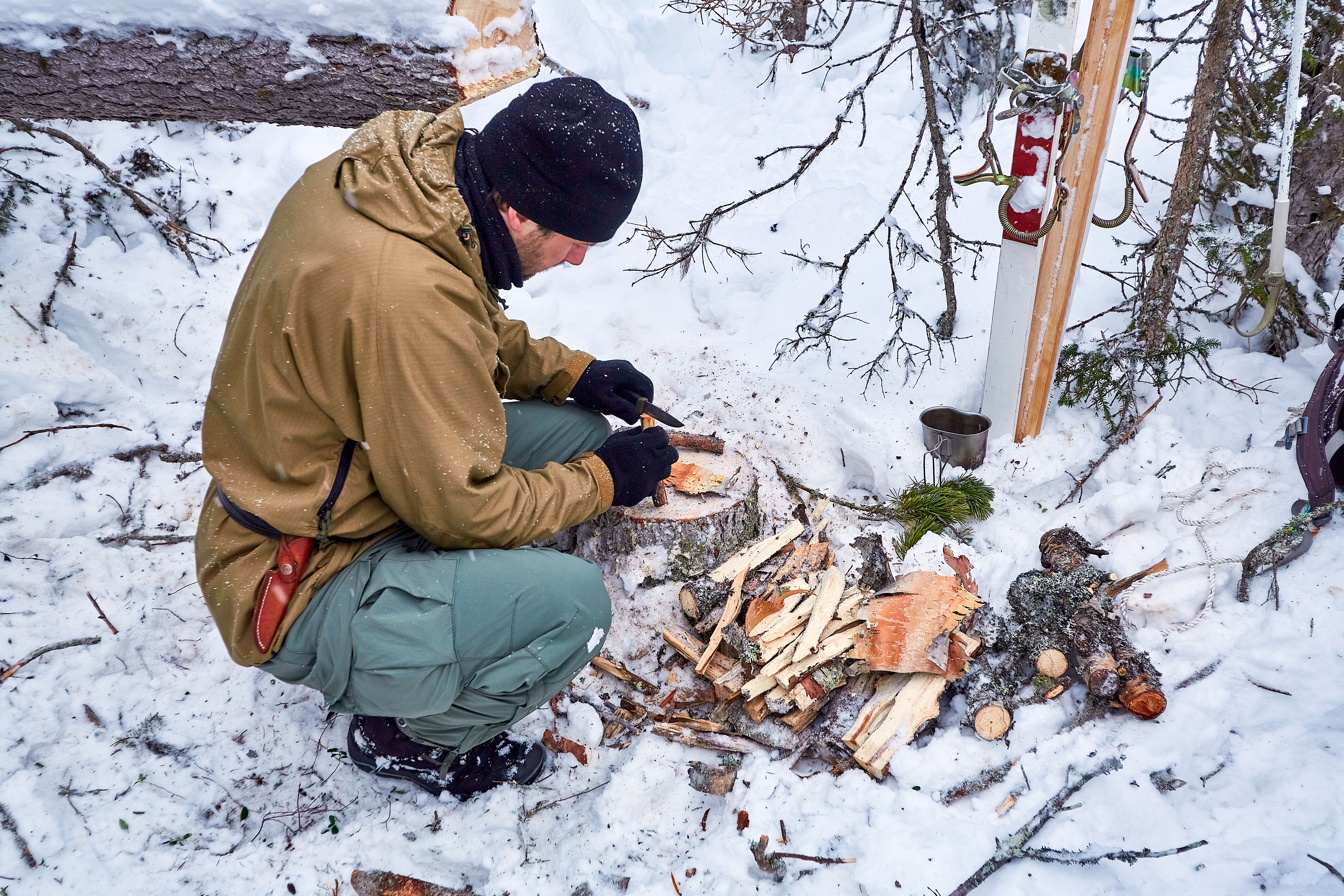 Journée trappeur en forêt 