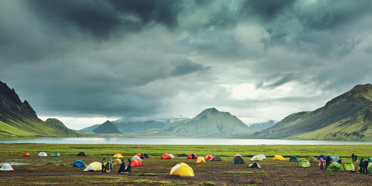 Caldeira volcanique de Hrafntinnusker et lac d'Alftavatn