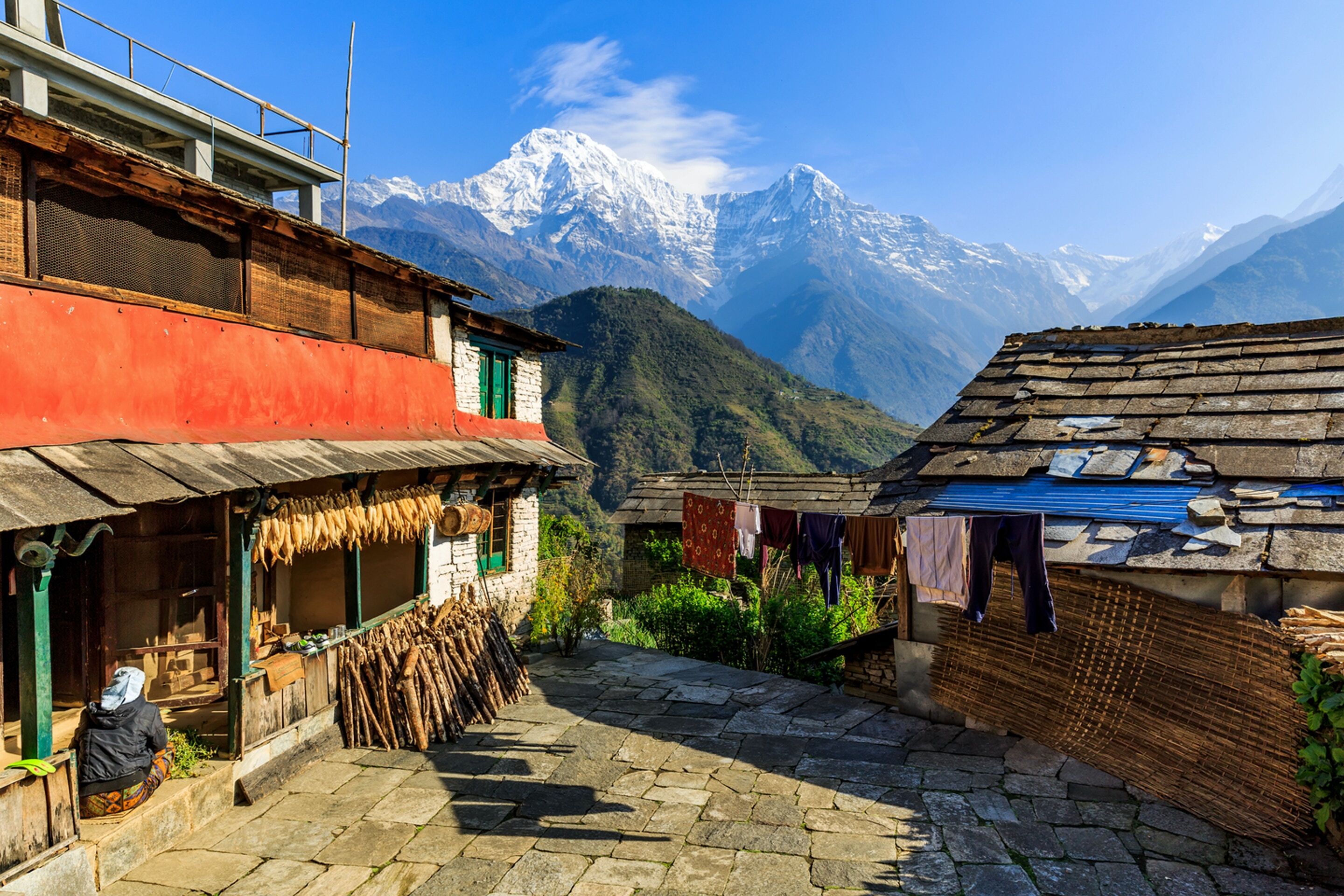 Landruk - Ghandruk : trek chez les Gurungs
