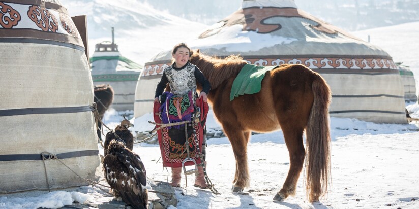 Un hiver chez les nomades en Mongolie
