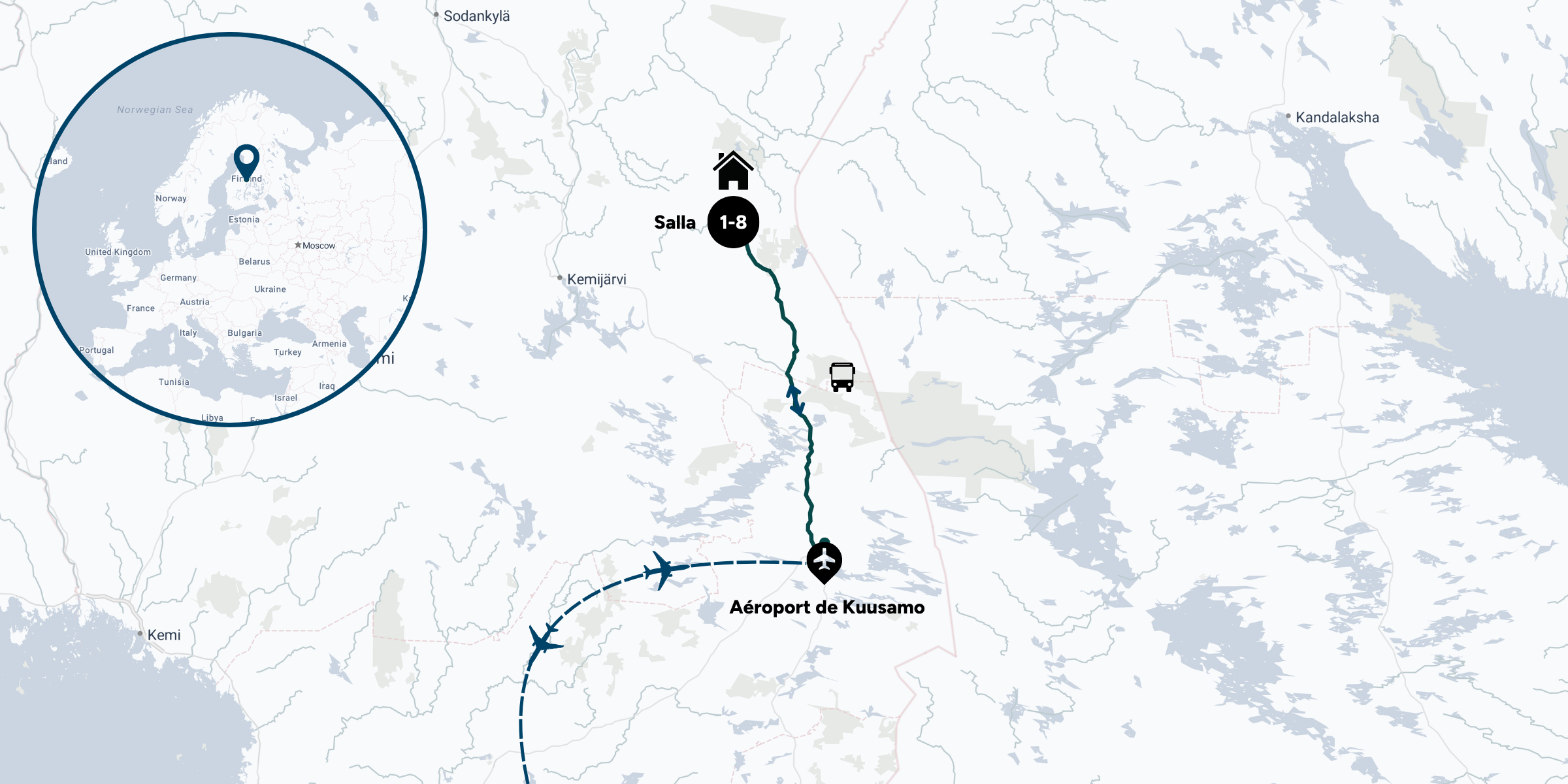 Carte du voyage