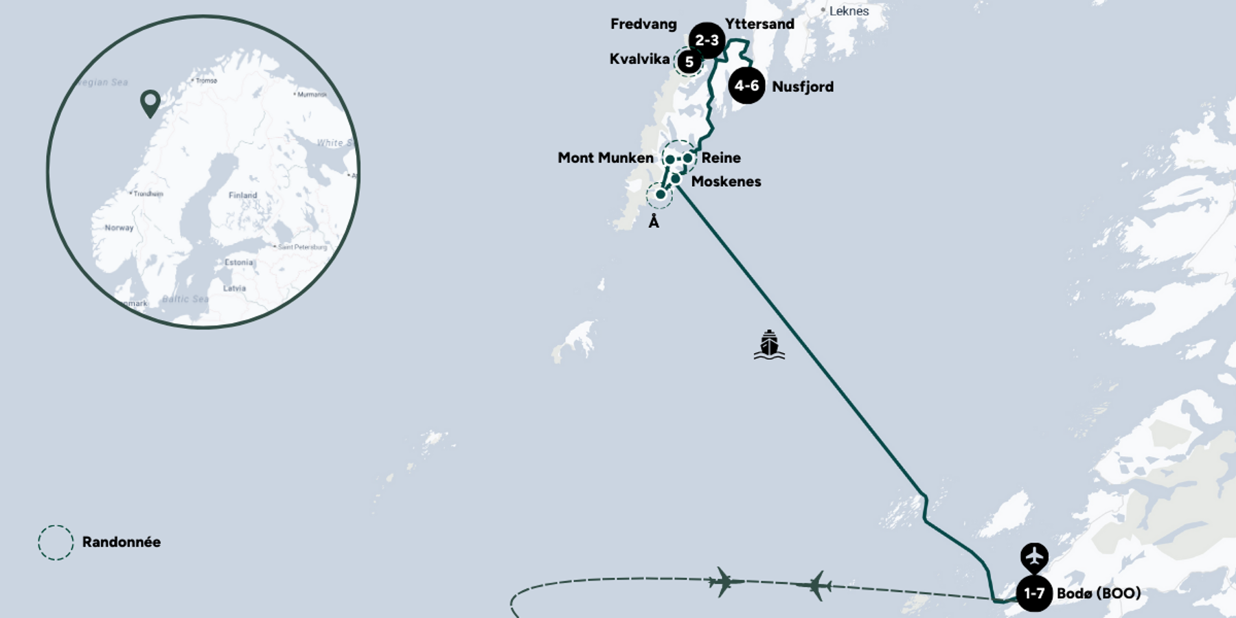 Carte du voyage