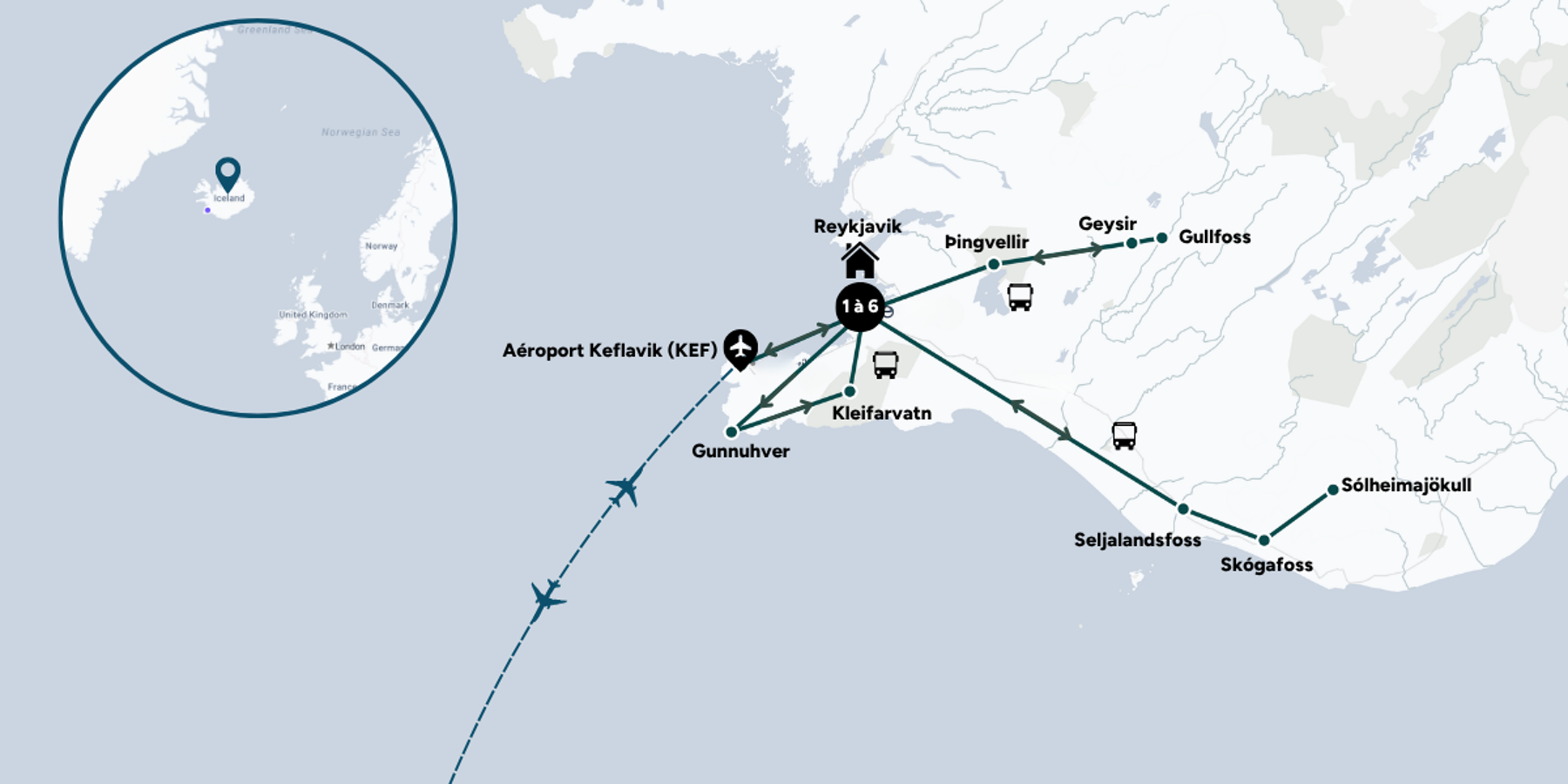 Carte du voyage