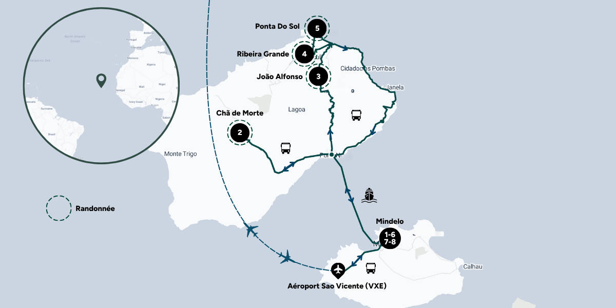 Carte du voyage