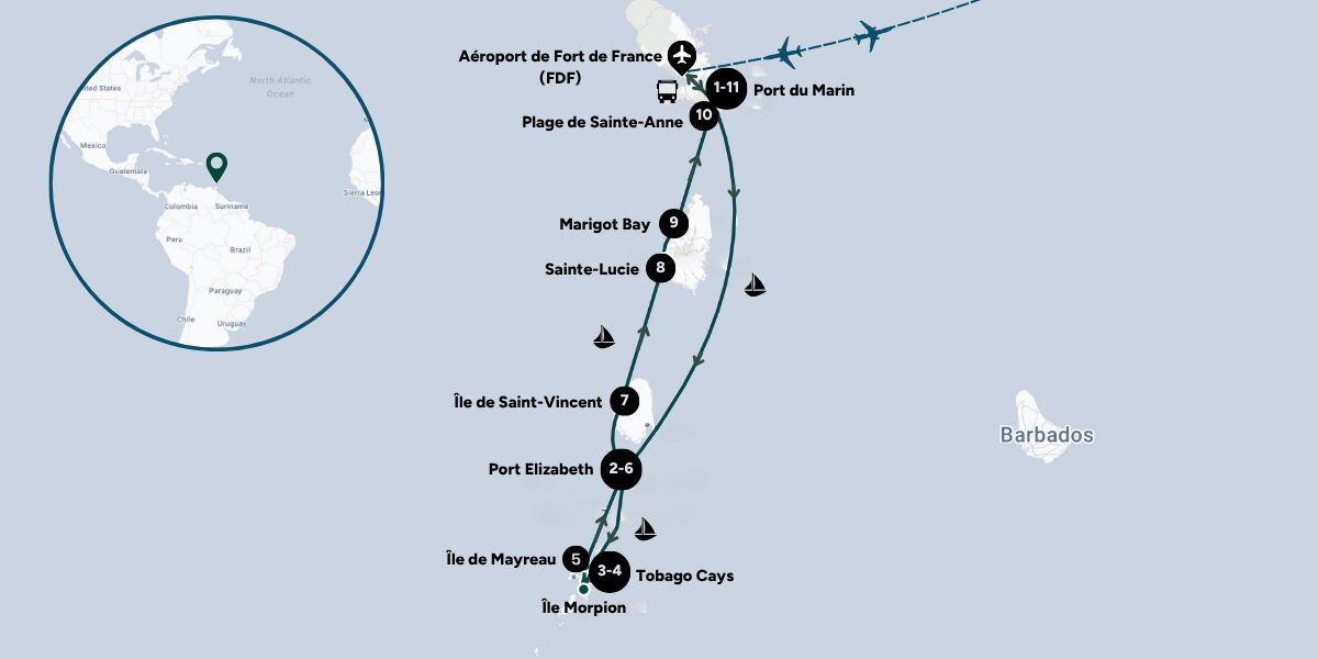 Carte du voyage