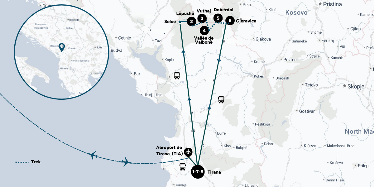 Carte du voyage