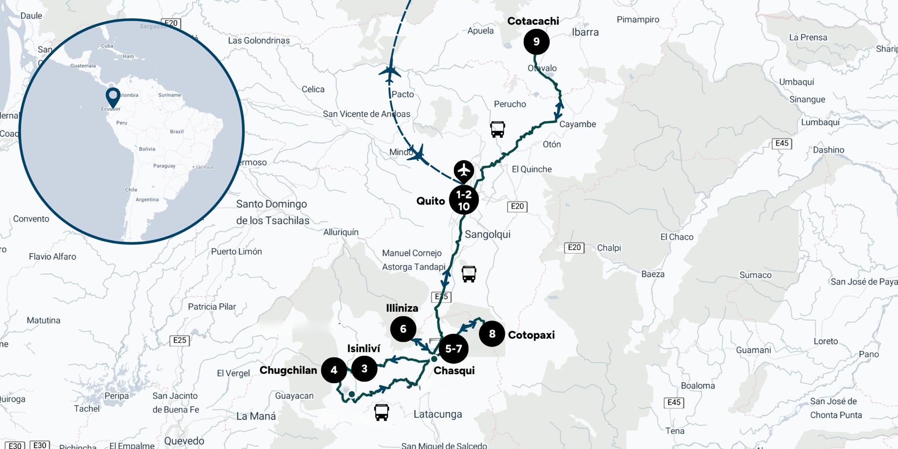 Carte du voyage