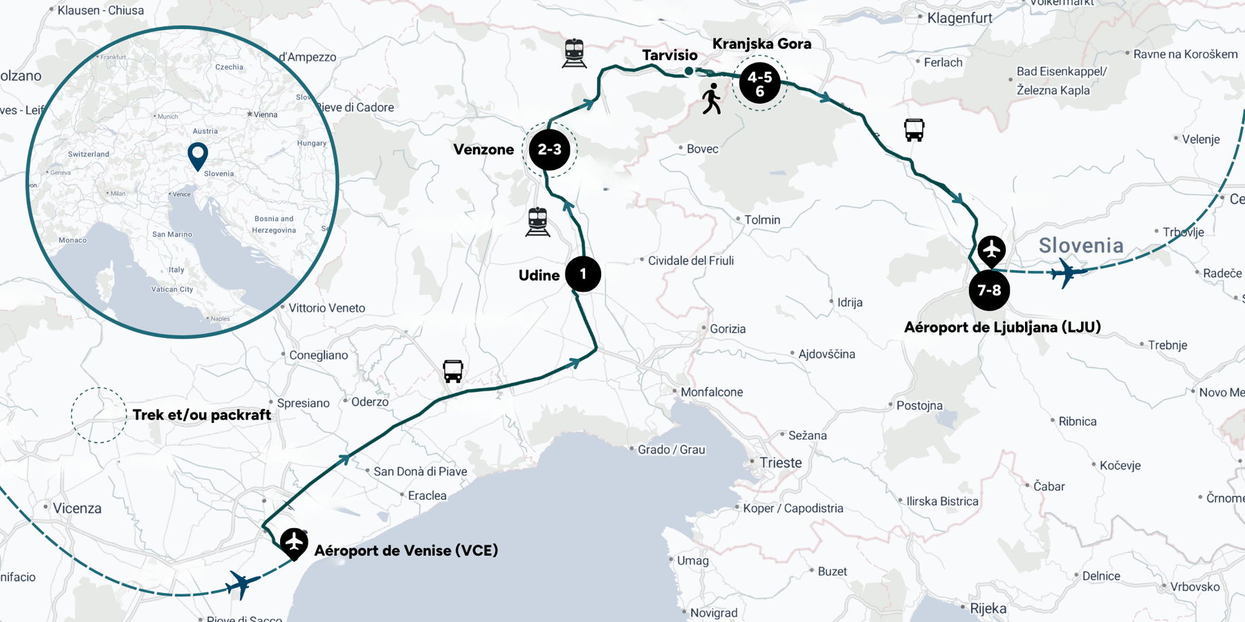 Carte du voyage