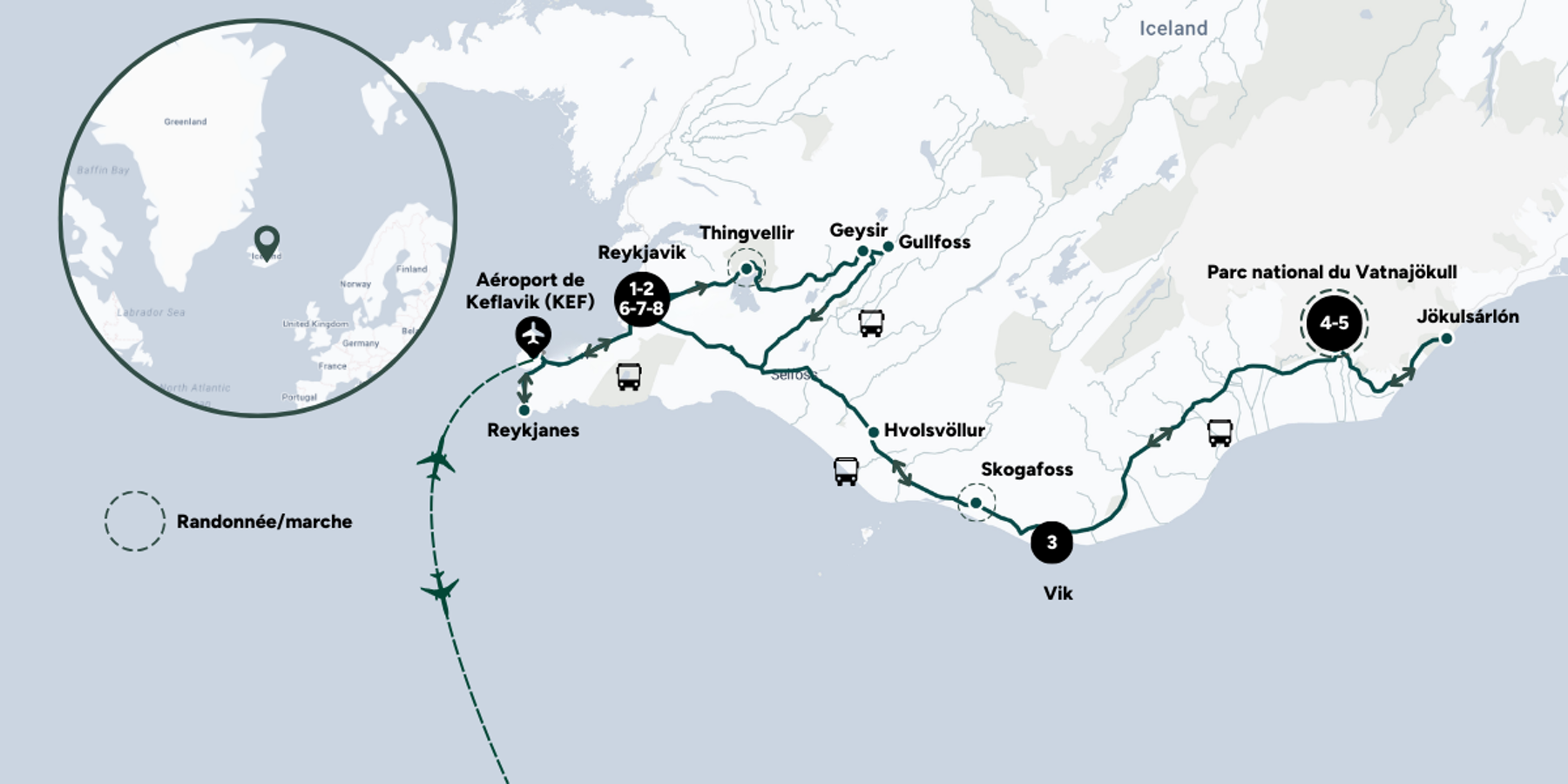 Carte du voyage