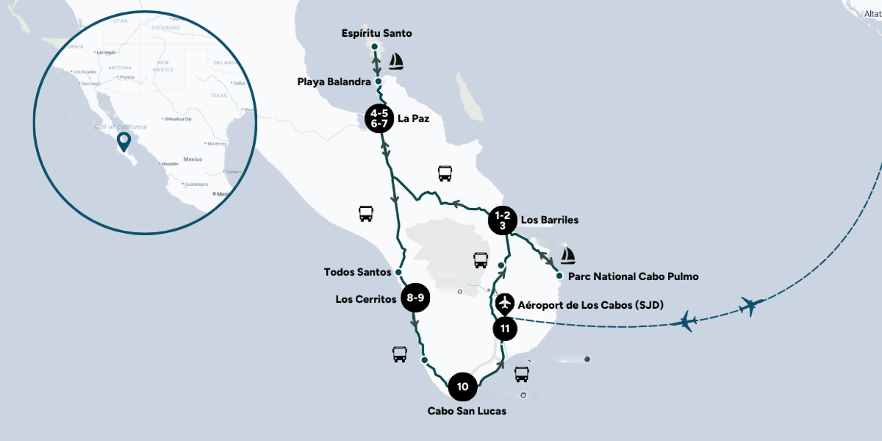 Carte du voyage