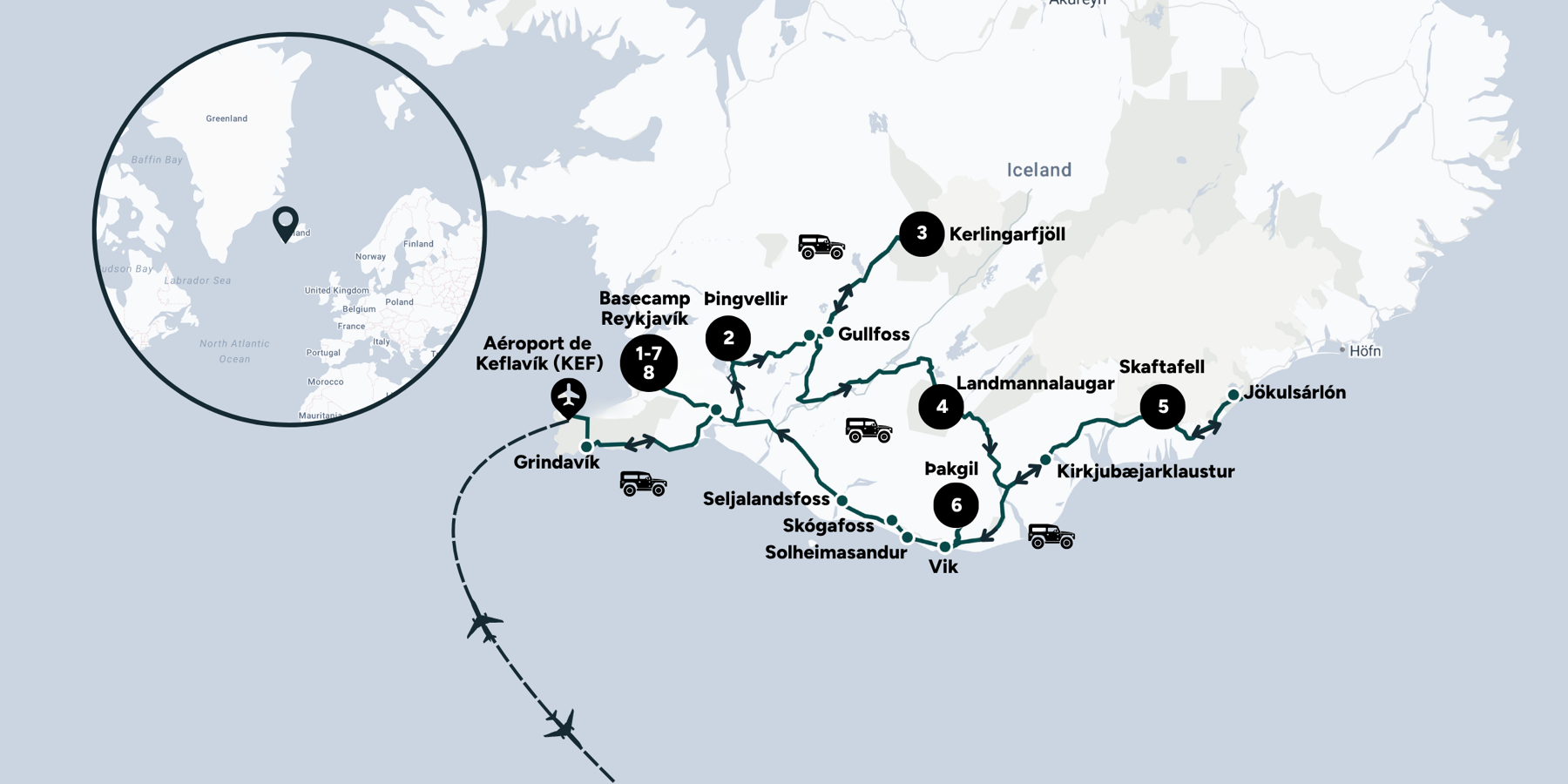 Carte du voyage