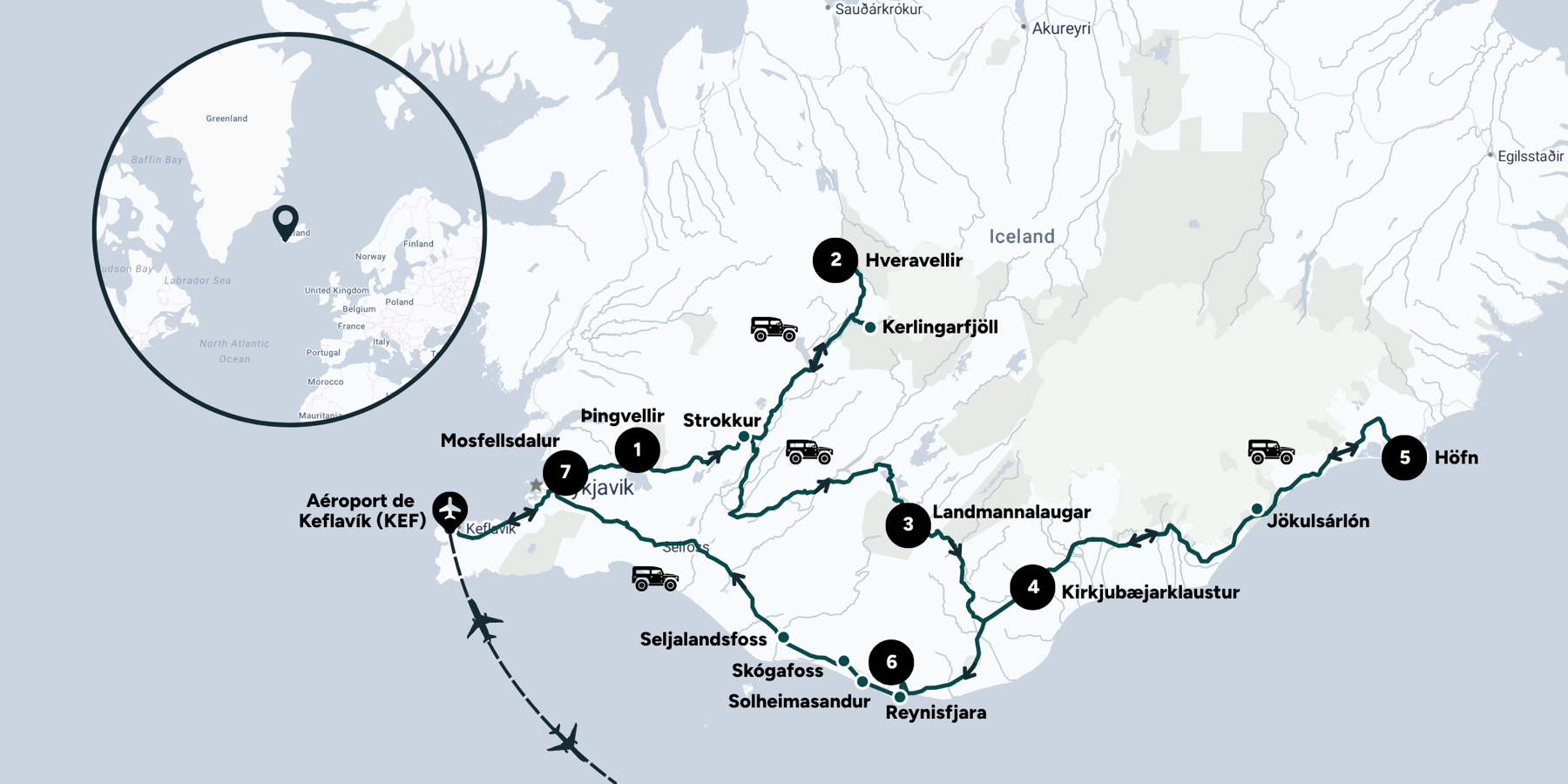 Carte du voyage