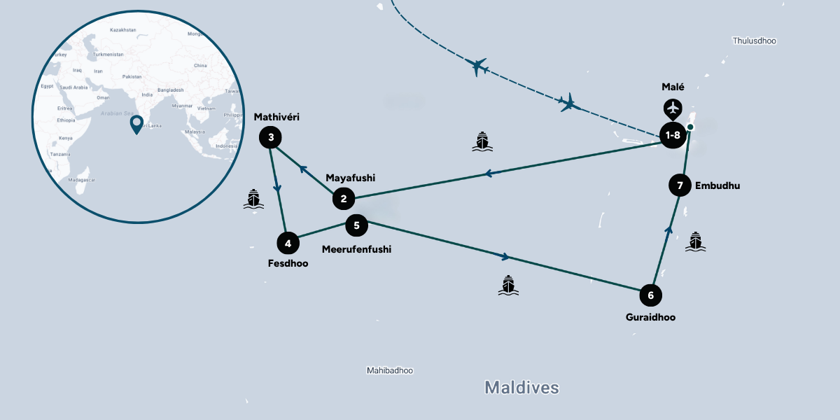 Carte du voyage