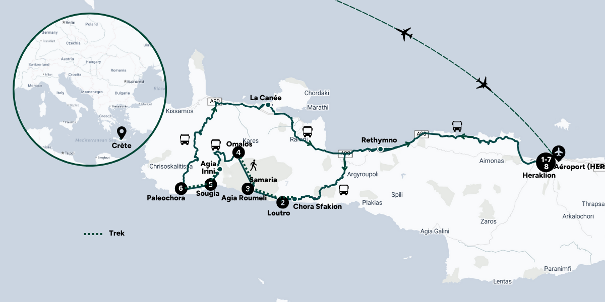 Carte du voyage