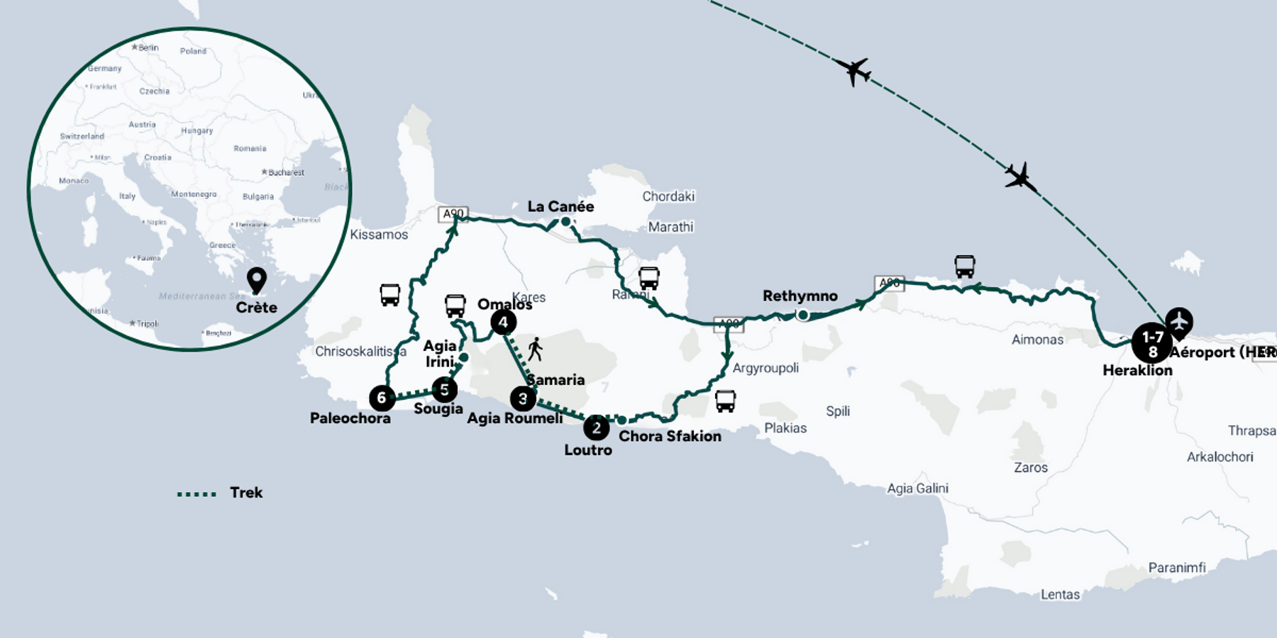 Carte du voyage