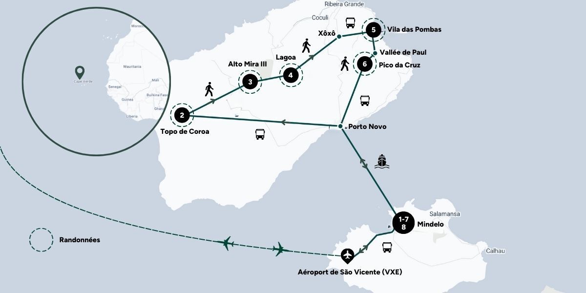 Carte du voyage
