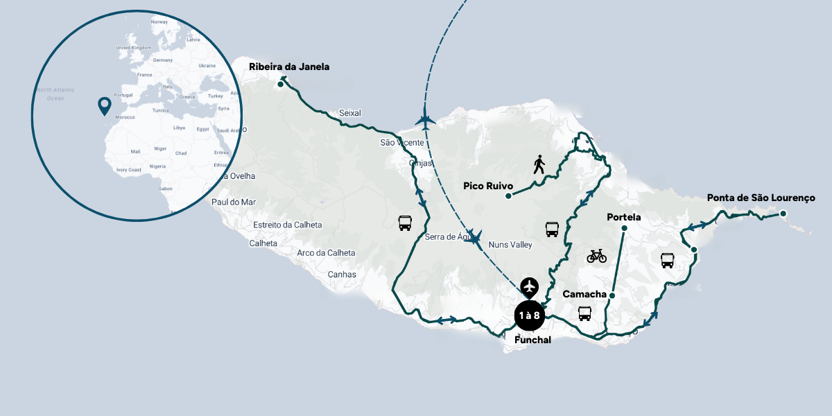 Carte du voyage