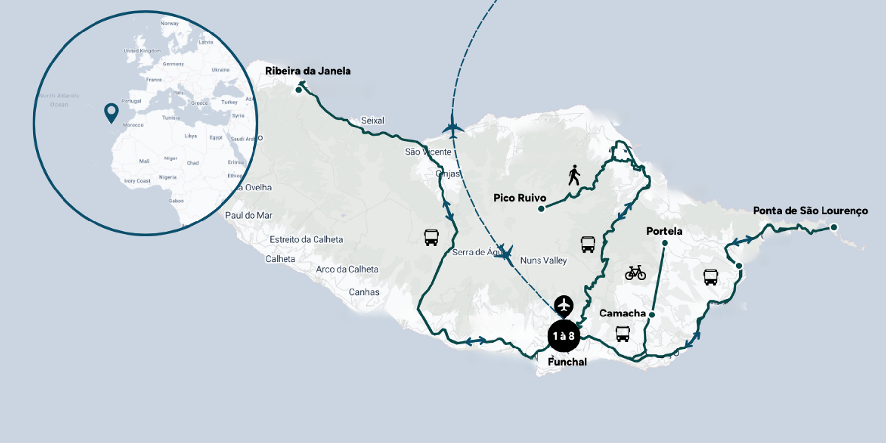 Carte du voyage