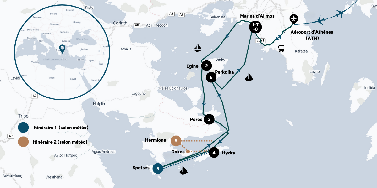 Carte du voyage