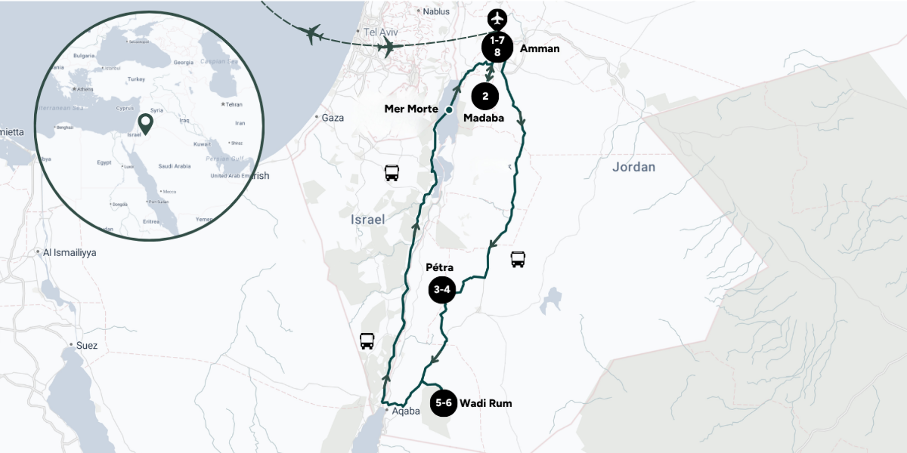 Carte du voyage