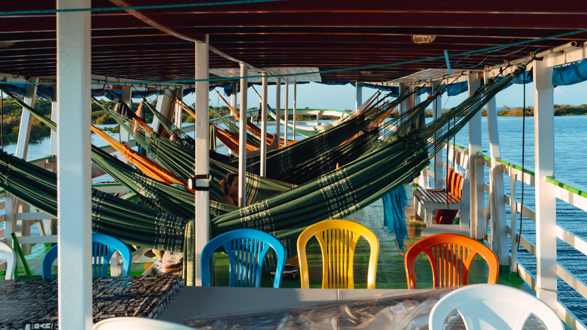 Installez-vous dans vos hamacs