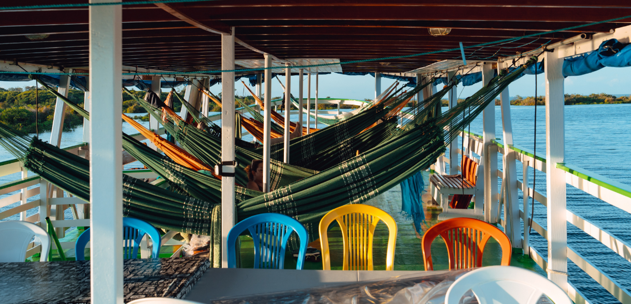 Installez-vous dans vos hamacs