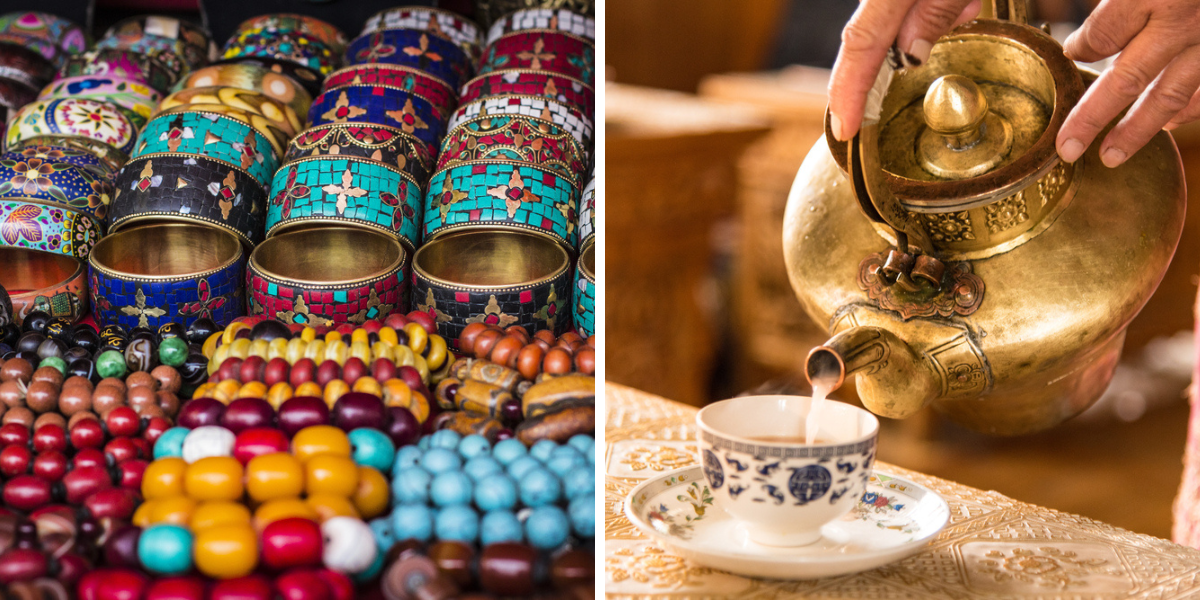 Un thé au beurre de yak après vos emplettes ? 