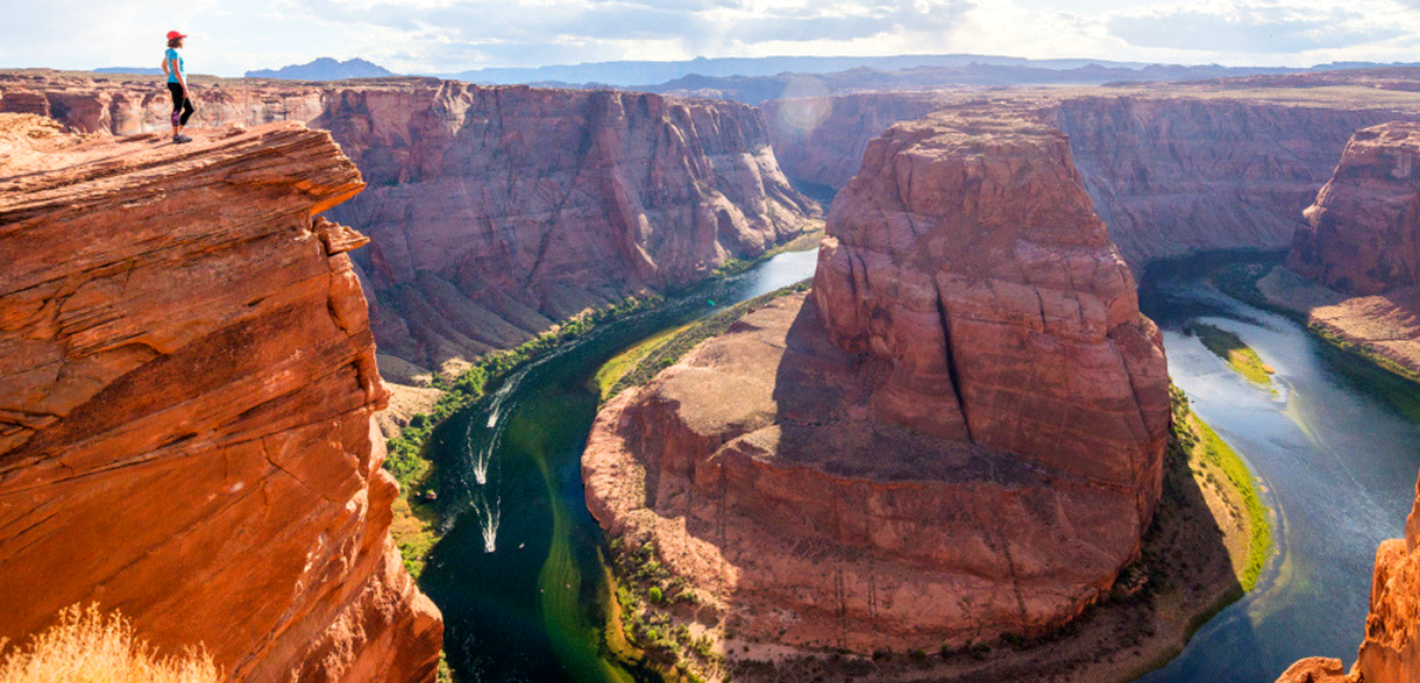 L'aventure continue vers Horseshoe Bend, à la forme unique d'un fer à cheval