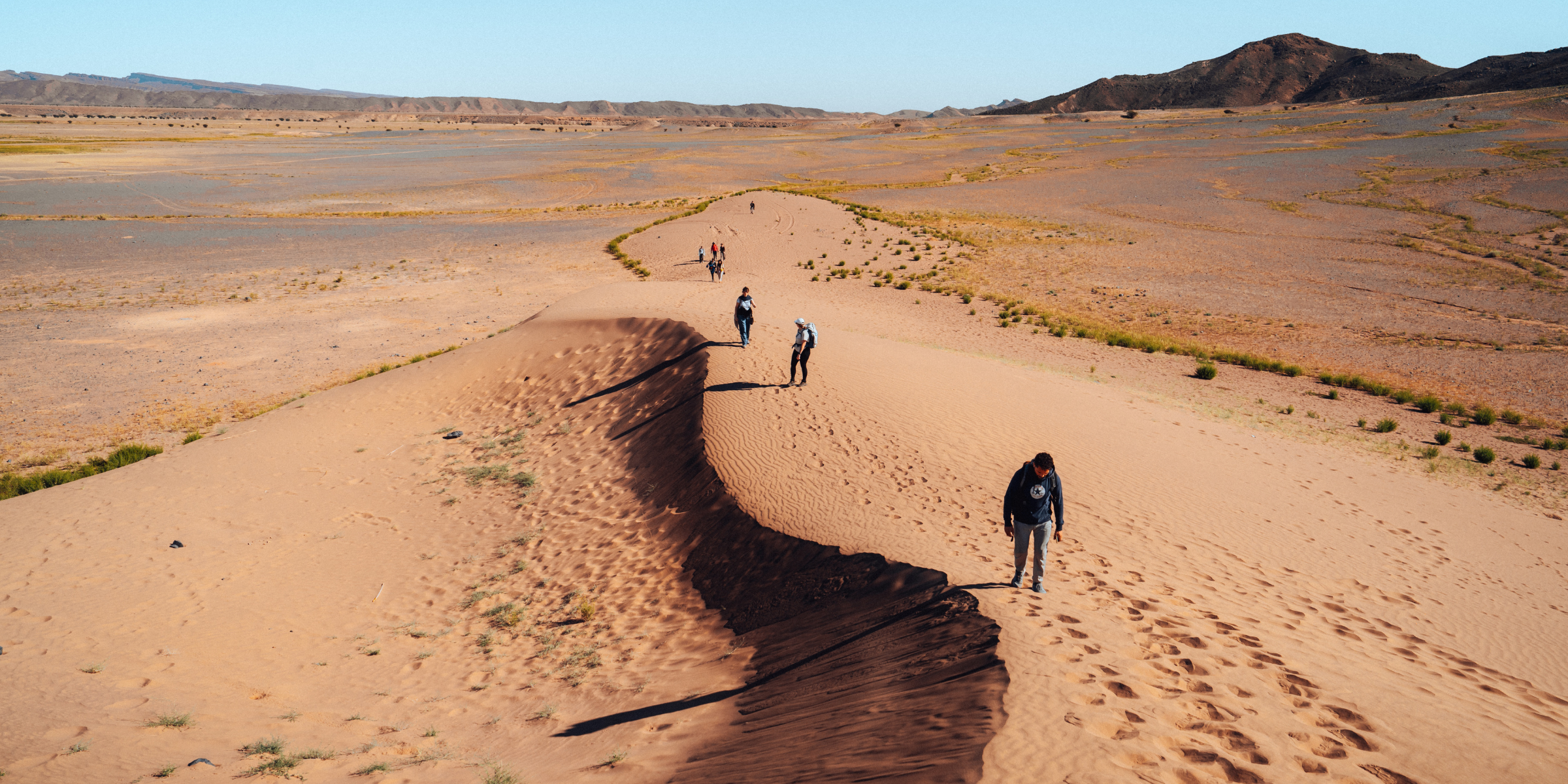 Randonnée désert, Maroc ©Maxime Moreau 