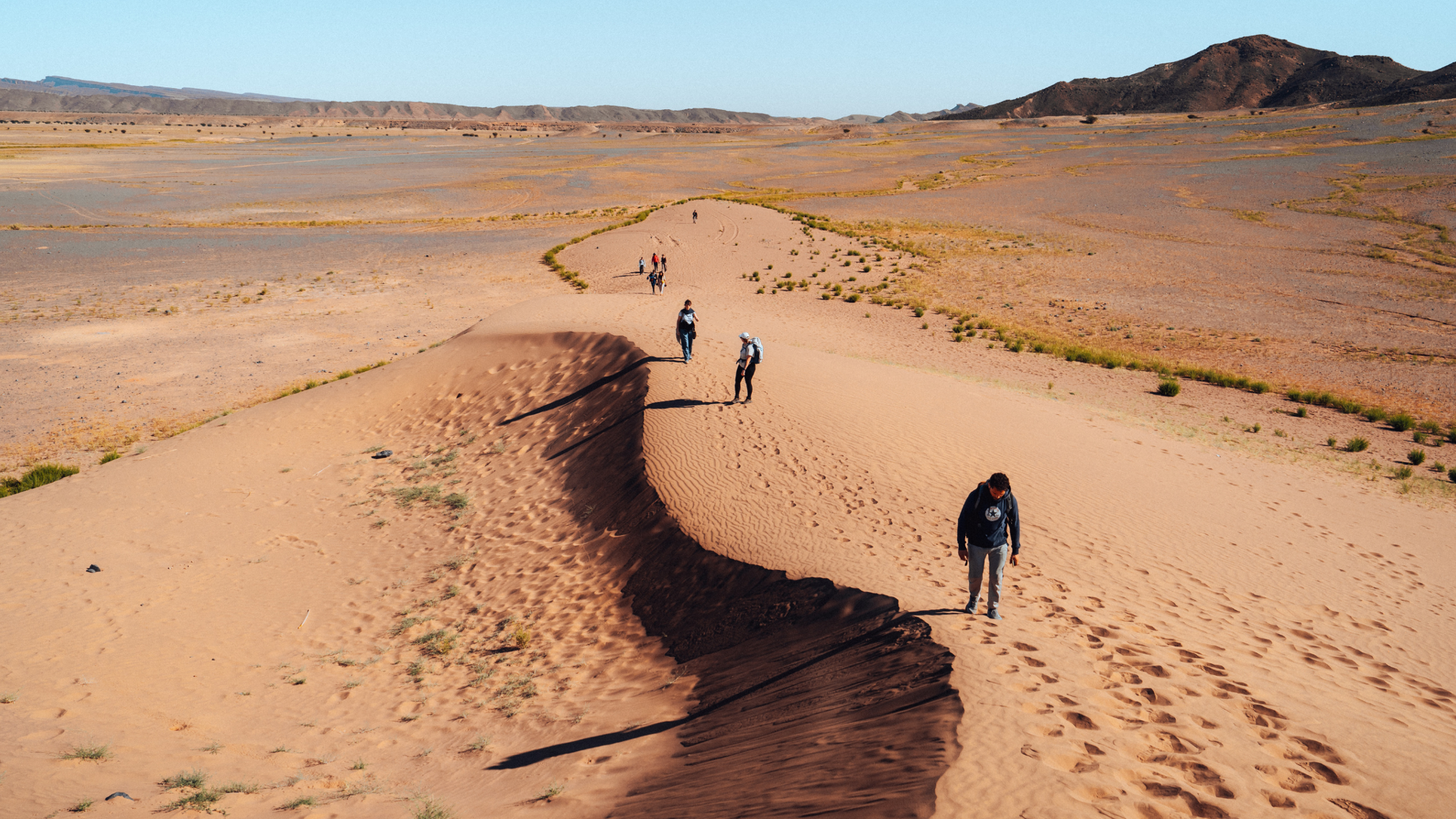 Randonnée désert, Maroc ©Maxime Moreau