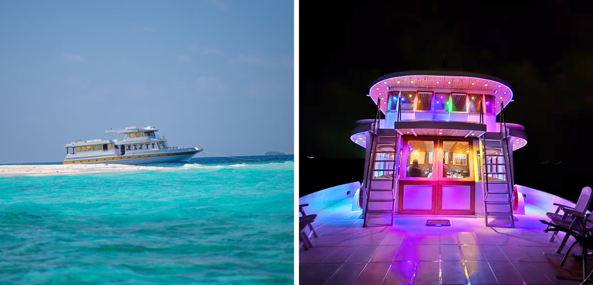 Et profitez des différents espaces, de jour comme de nuit : Le Flyingfich (ou similaire)