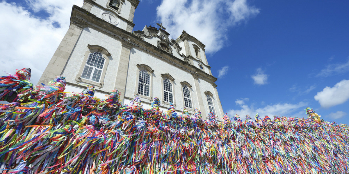 La célèbre église Nosso Senor de Bonfim à Salvador Bahia 