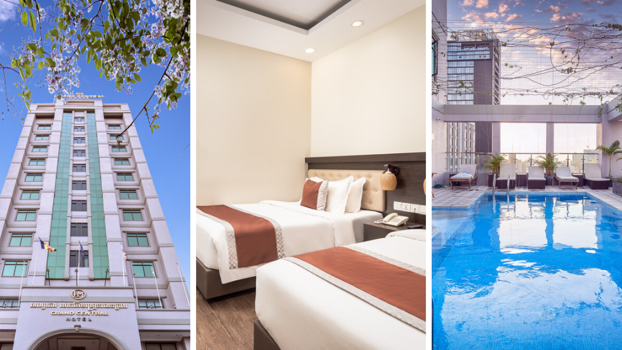 Le HM Grand Central Hotel à Phnom Penh (ou similaire) - jours 1 et 2