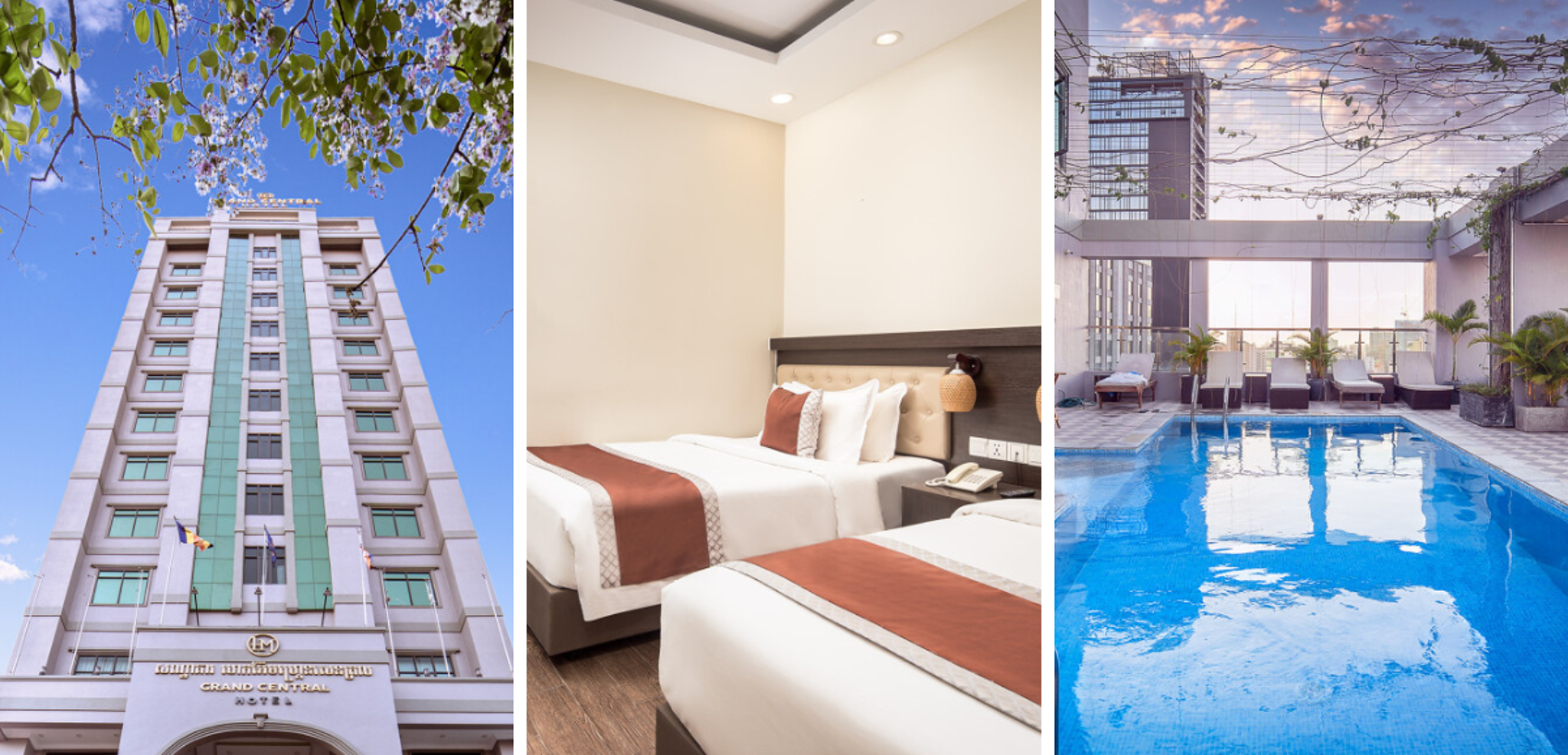 Le HM Grand Central Hotel à Phnom Penh (ou similaire) - jours 1 et 2