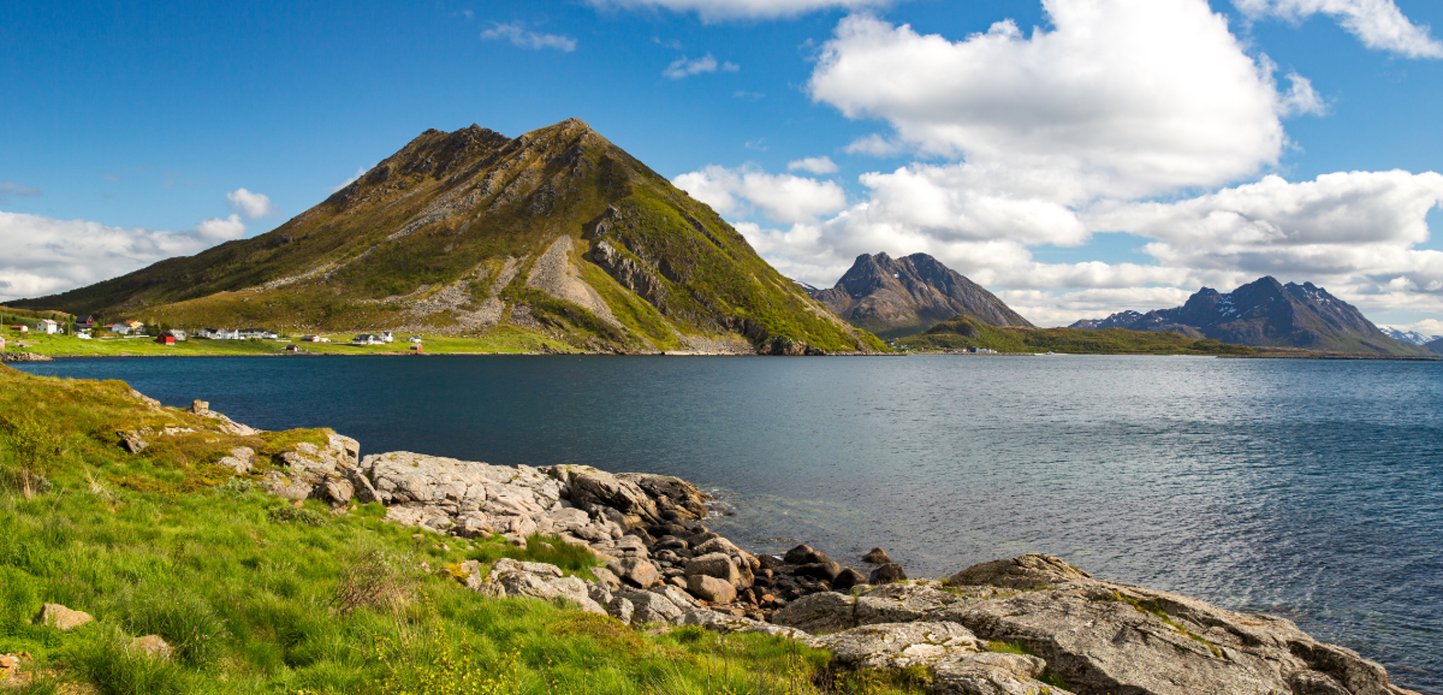 Entre paysages verdoyants : Sortland