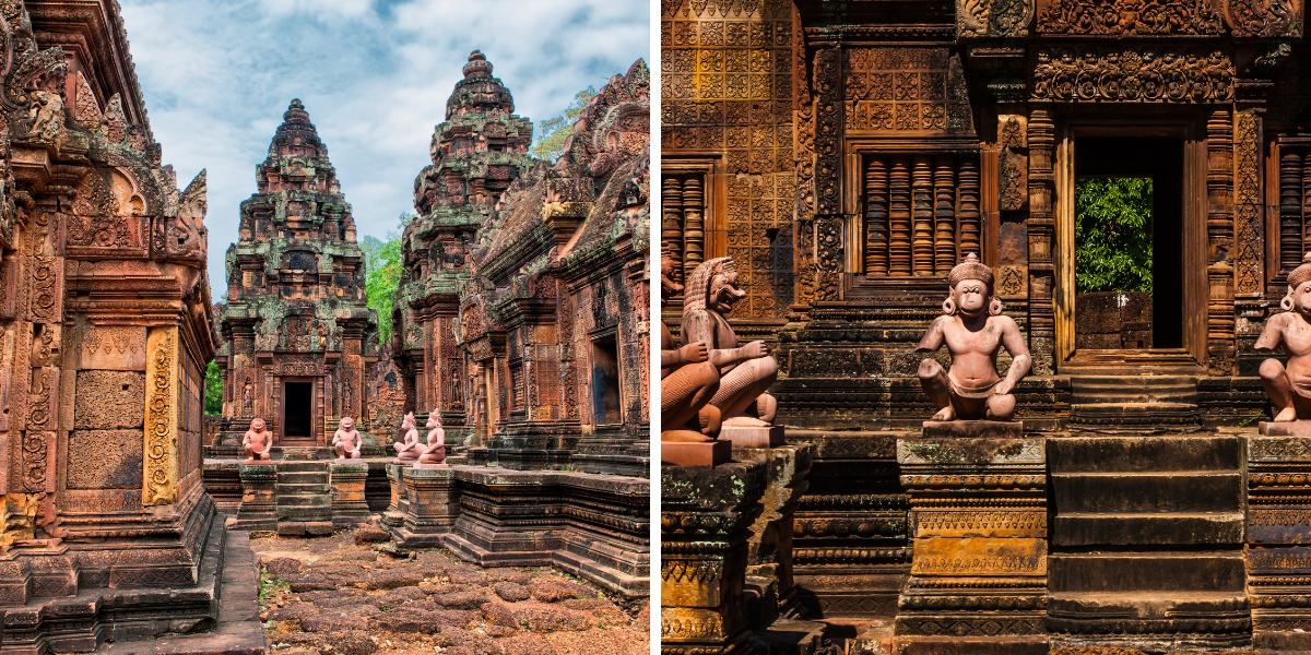 Et de Banteay Srei, la « citadelle des femmes » 