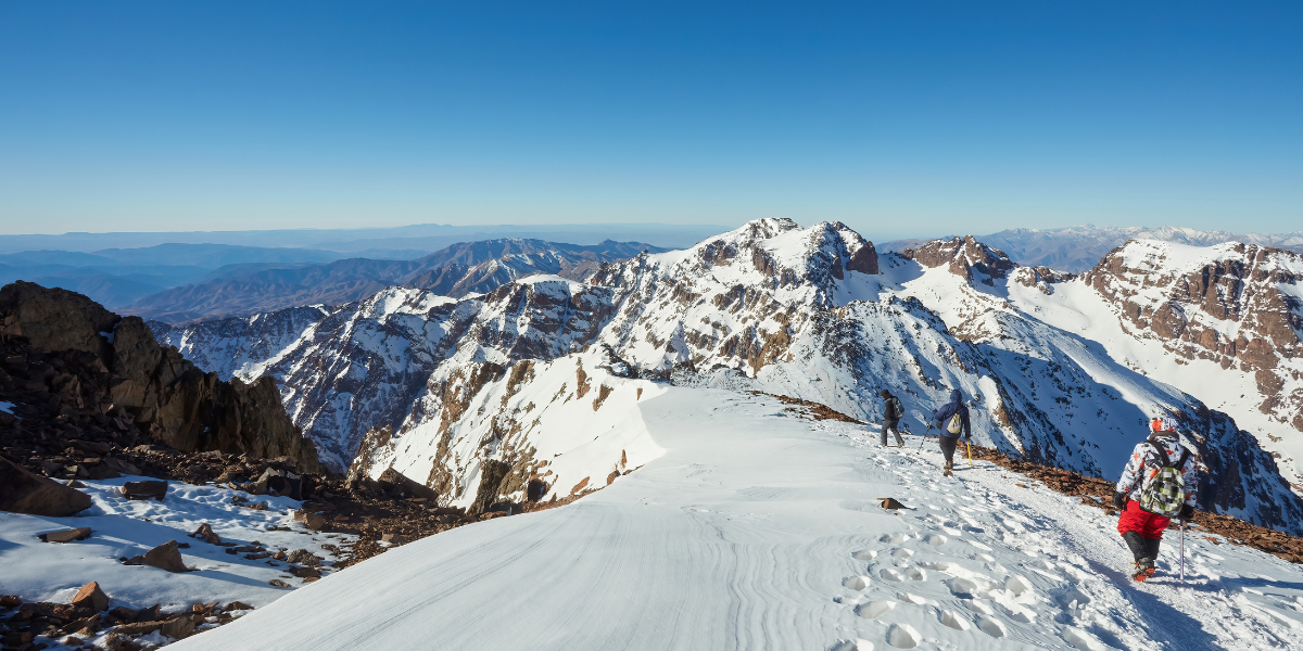 Les derniers mètres avant le sommet du Toubkal - jour 4