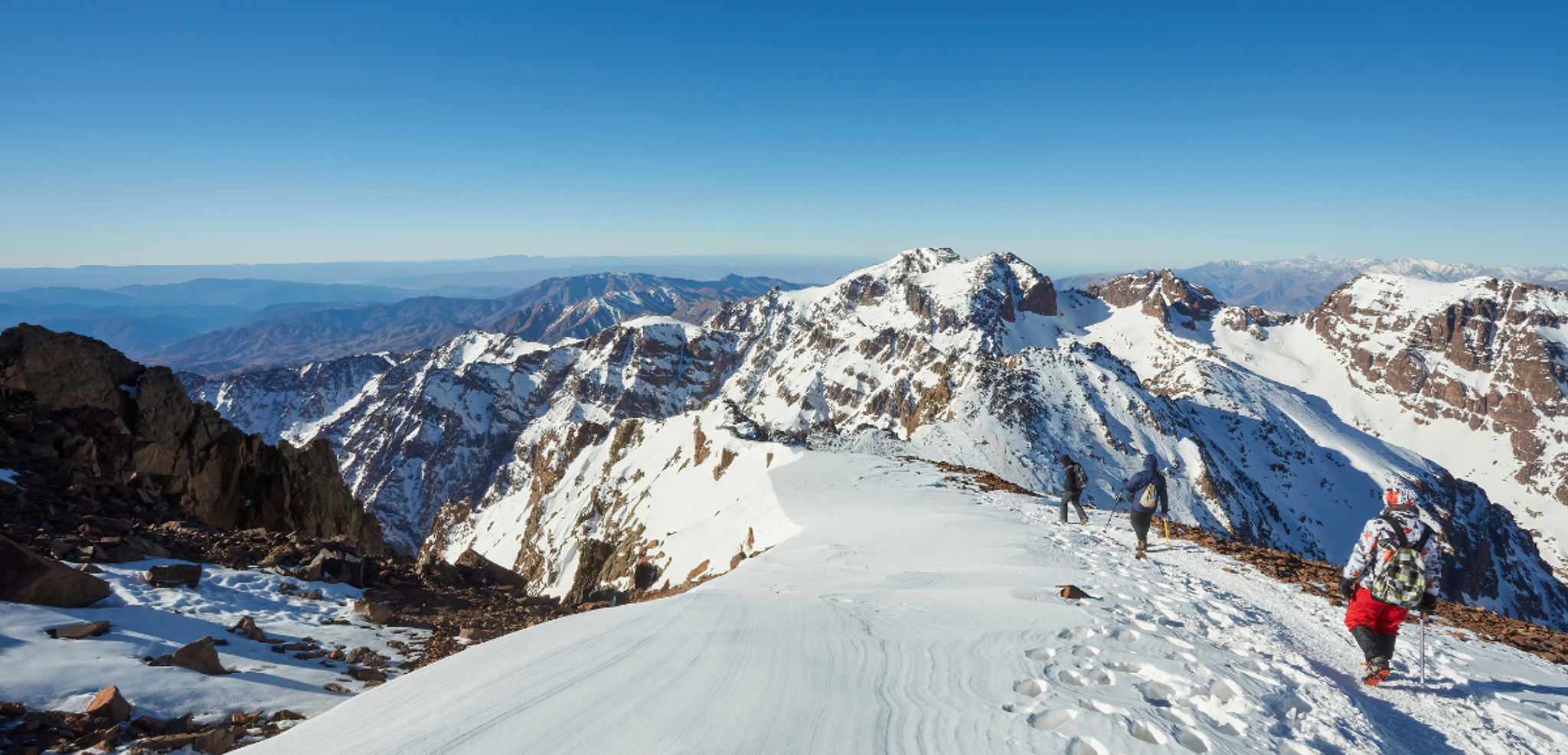 Les derniers mètres avant le sommet du Toubkal - jour 4