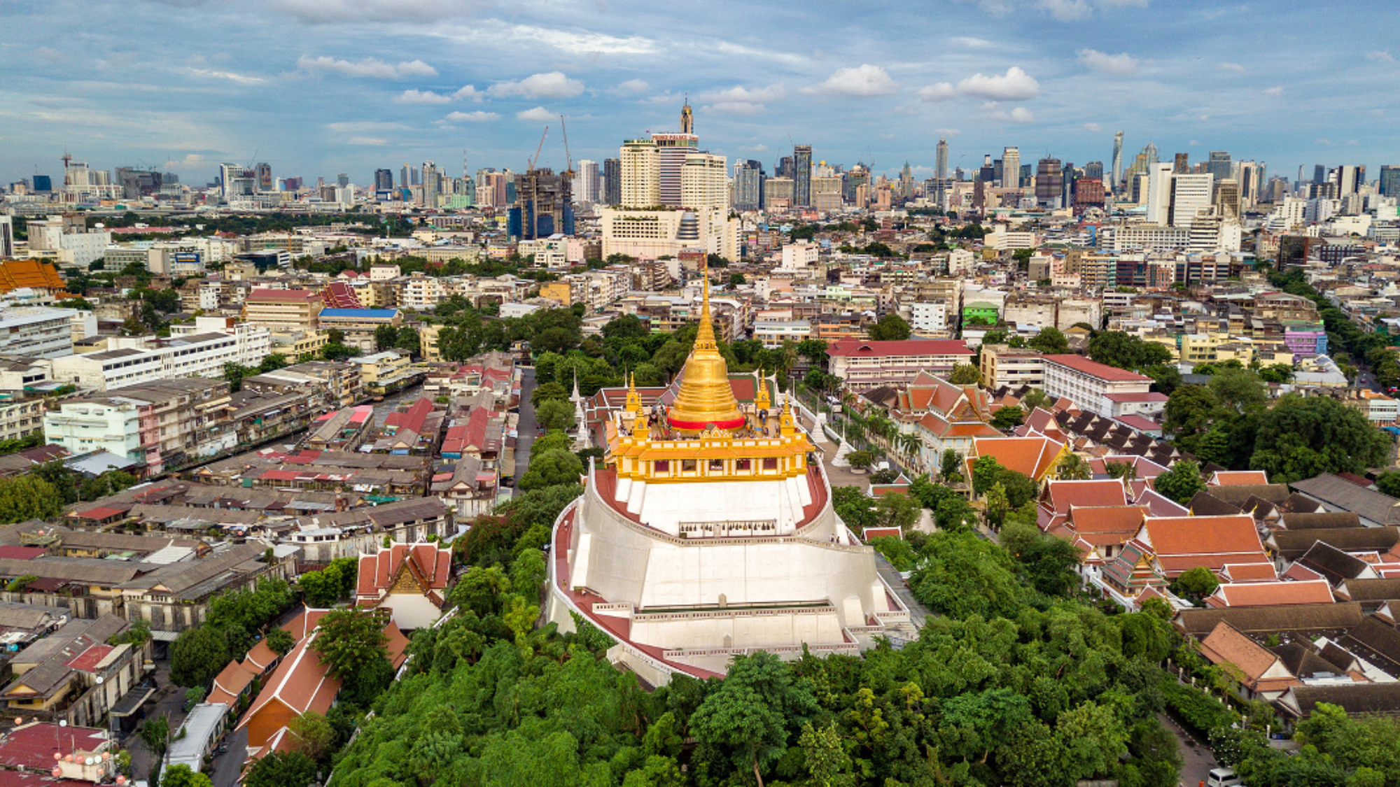 Le Wat Saket et la montagne d'or