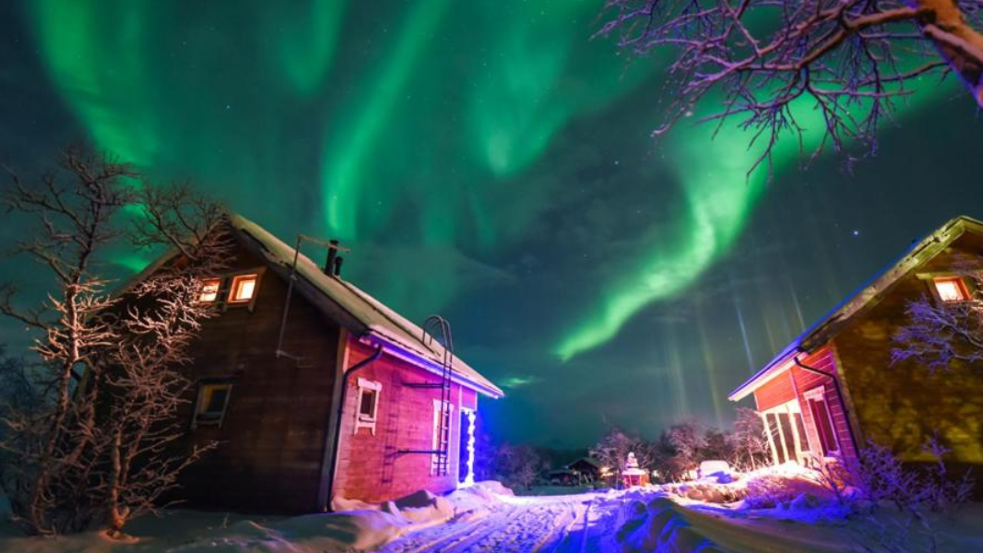Les aurores boréales qui embrasent le ciel devant ton chalet (phénomène imprévisible) - Jours 2 à 7