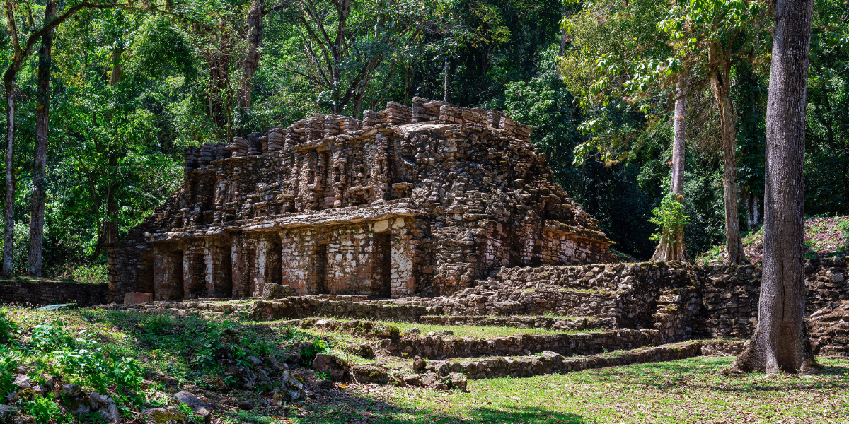 Vestiges de Yaxchilán, Chiapas, Mexique 