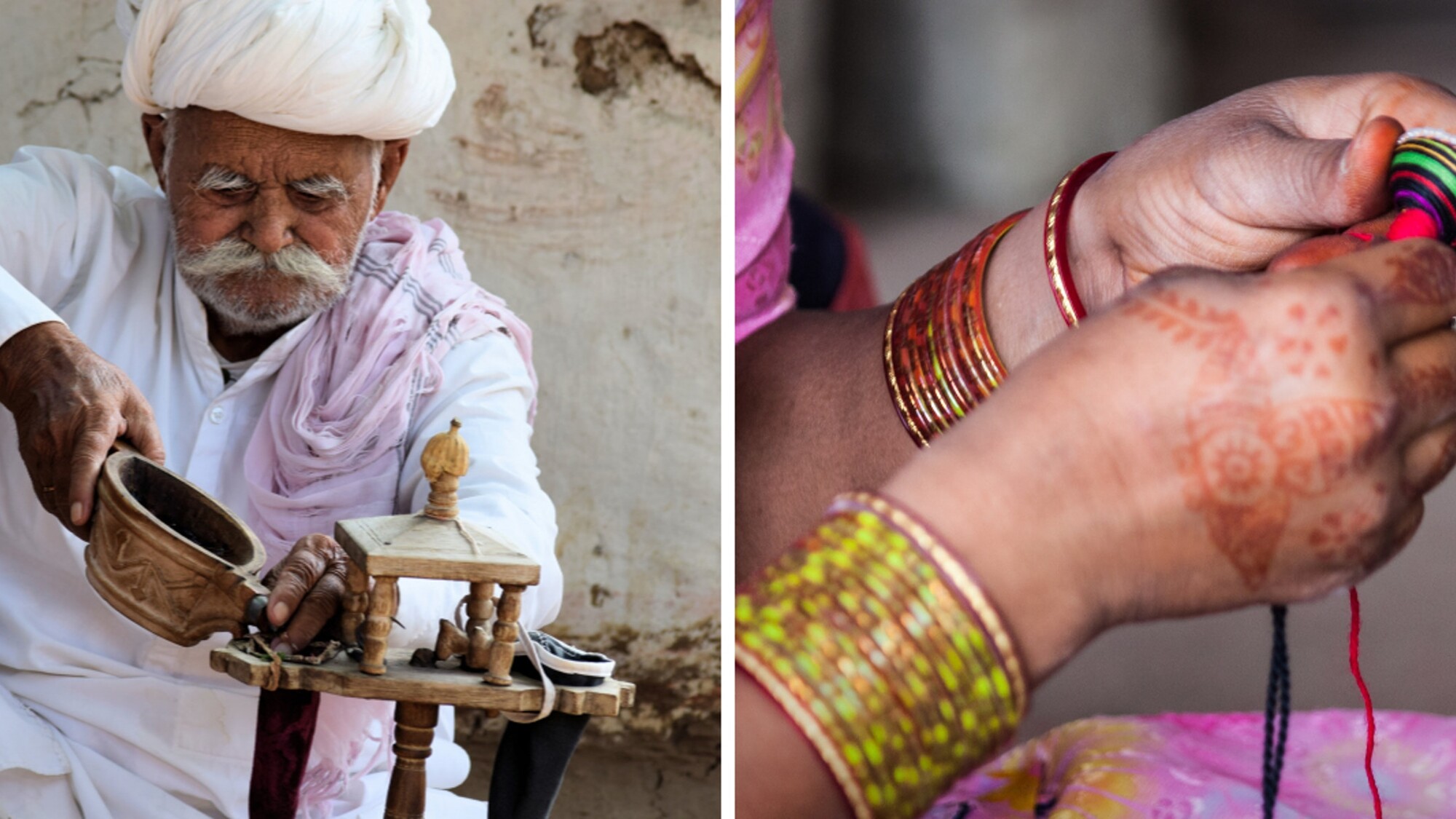 Excursion dans les villages Bishnoï, potiers et tisserands