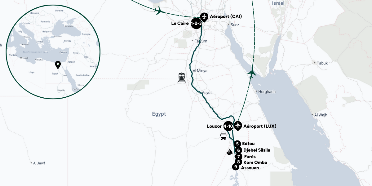 L'itinéraire de votre aventure 