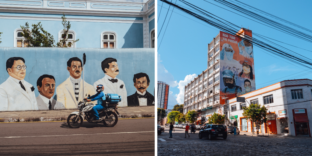 Entre bâtiments coloniaux et fresques modernes