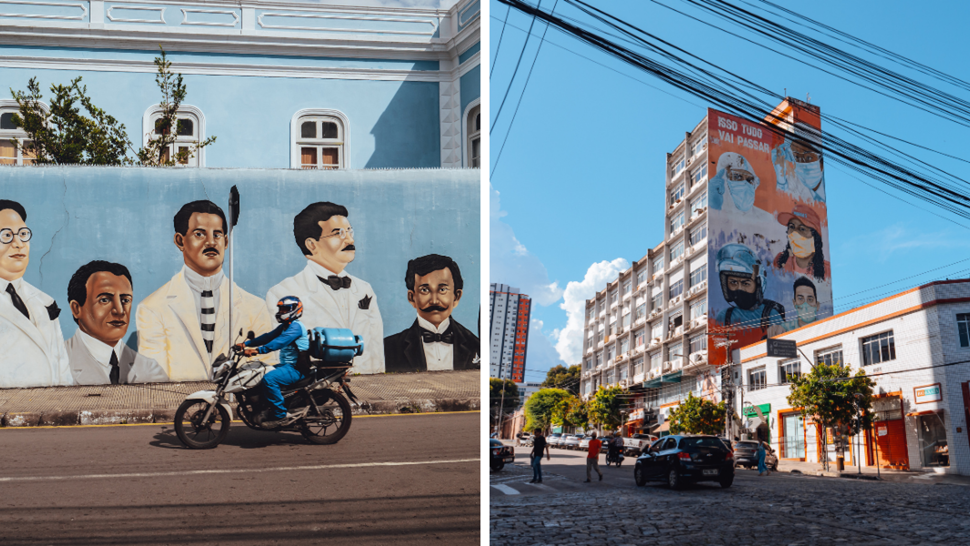 Entre bâtiments coloniaux et fresques modernes